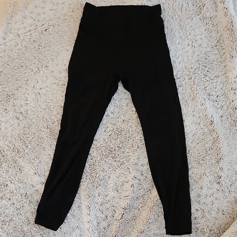 HALARA Black High Waist Cinched 7/8 Leggings